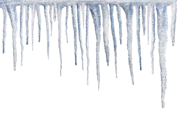 icicles που έχουν απομονωθεί - Φωτογραφία, εικόνα