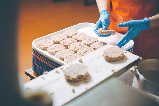 cutlet making factory - Photo, Image
