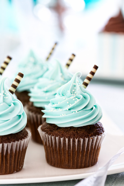 cupcakes de chocolate
 - Foto, Imagem