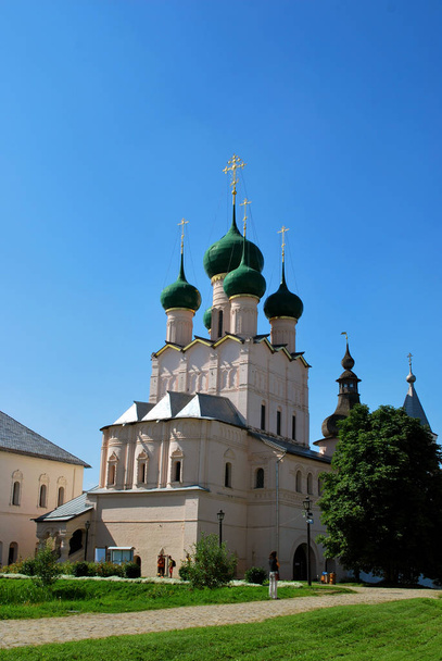 Rostov the Great, Yaroslavl Oblast, Russia - August 10, 2015: The Rostov Kremlin - Fotoğraf, Görsel