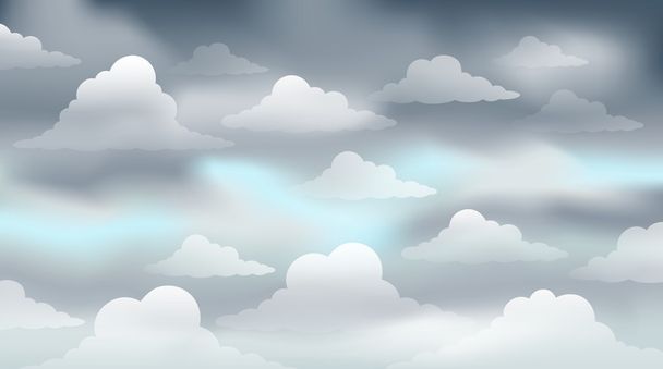 Пасмурное небо 3
 - Вектор,изображение