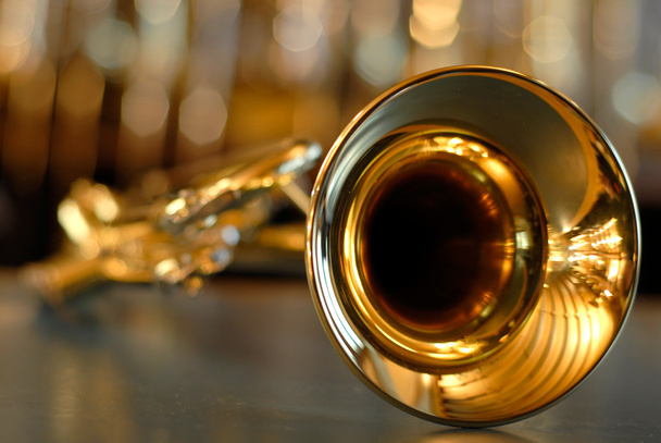 Gouden trompet - Foto, afbeelding