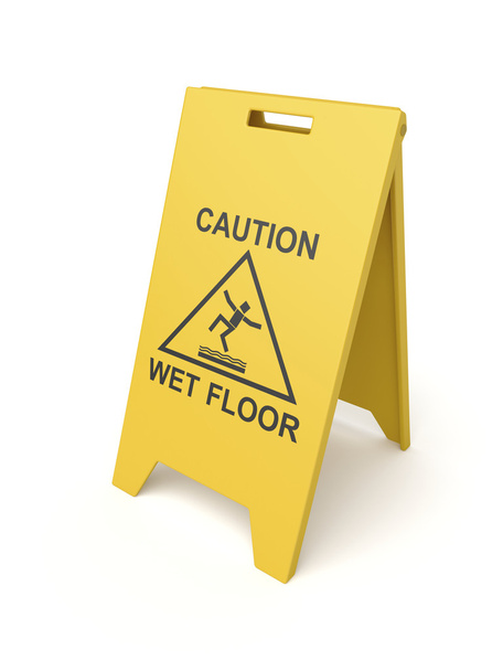 Wet floor sign - Photo, Image