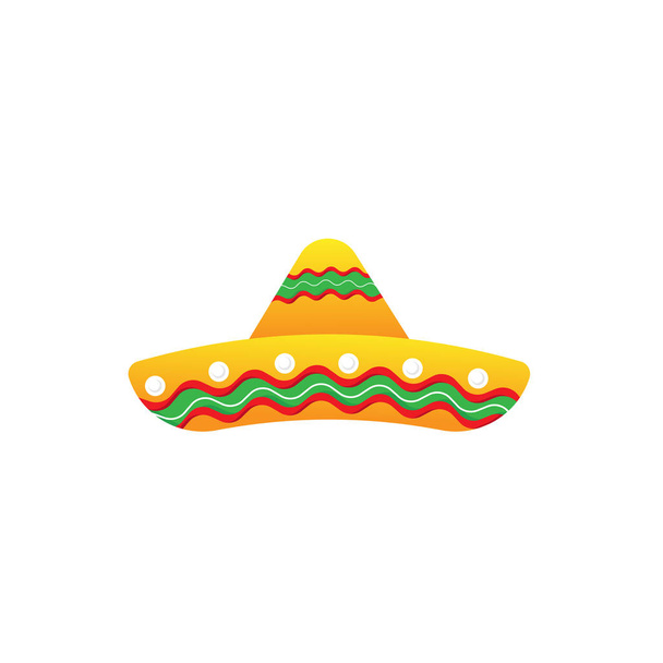 Cinco de maio 5 de maio tipografia banner vector. Chapéu sombrero mexicano. Coleção de elementos de ilustração vetorial de design Cinco de Mayo - Vetor
 - Vetor, Imagem