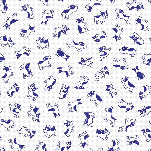 Illustration pattern of the dog - Vector, imagen