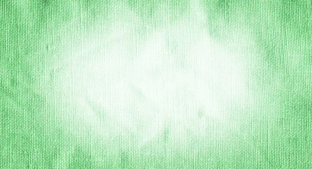 Superficie de tela verde para fondo. Primer plano de la superficie de tela verde. Textura de lino verde natural
 - Foto, Imagen