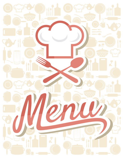 Diseño de menú de restaurante
 - Vector, imagen