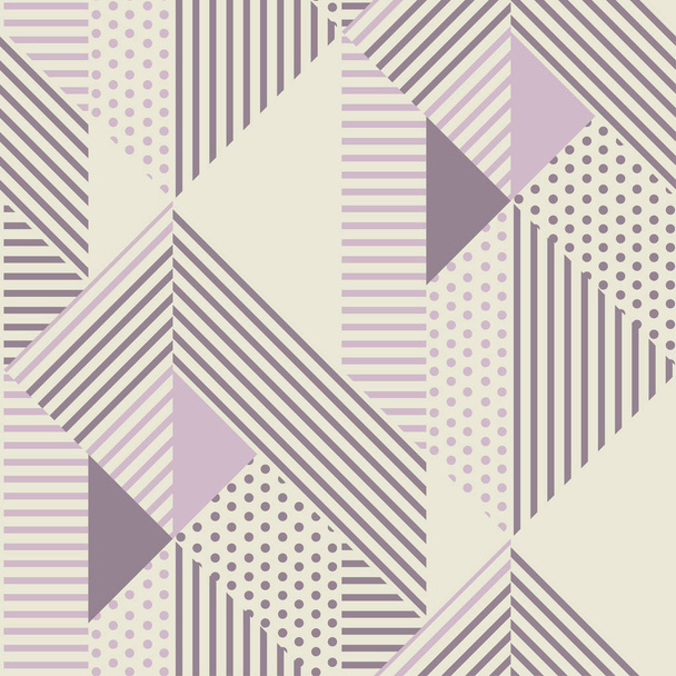 北欧色で幾何学的なシームレス パターン - ベクター画像