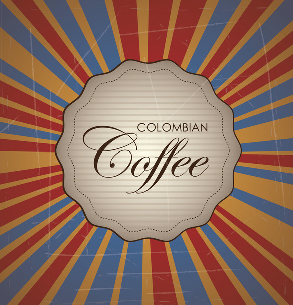 Café colombiano
 - Vector, imagen