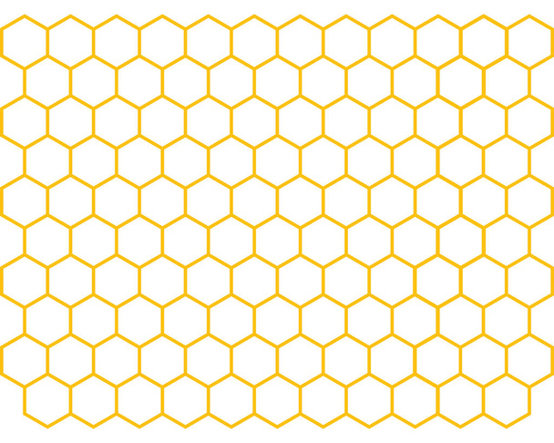 Honingraat achtergrond textuur illustratie ontwerp - Vector, afbeelding