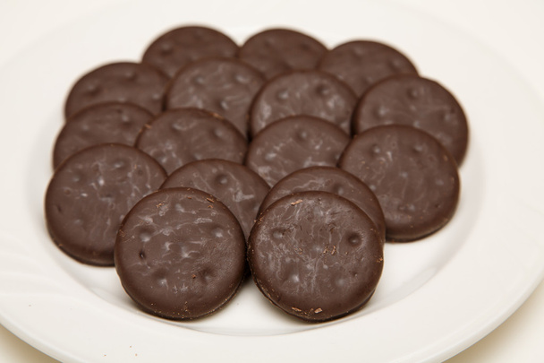 ince çikolata ve nane kurabiye - Fotoğraf, Görsel