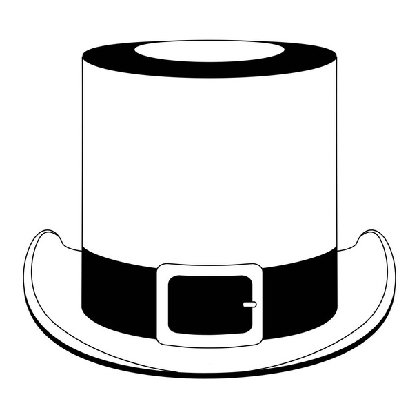 Isolated patrick day traditional hat - Vector, Imagen