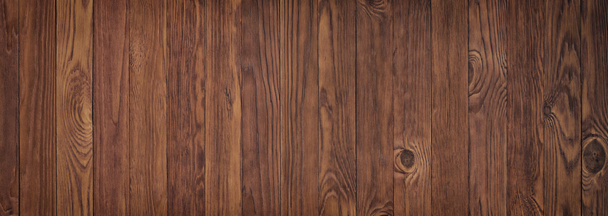Panorama of wooden boards, background of wood texture - Foto, afbeelding