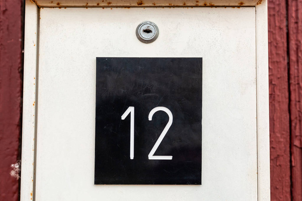 House numbers from France, Belgium, Sweden, Denmark, Finland and St Petersburg - concepts for designers and home owners. Inspiration for ReCAPTCHA images. - Photo, Image