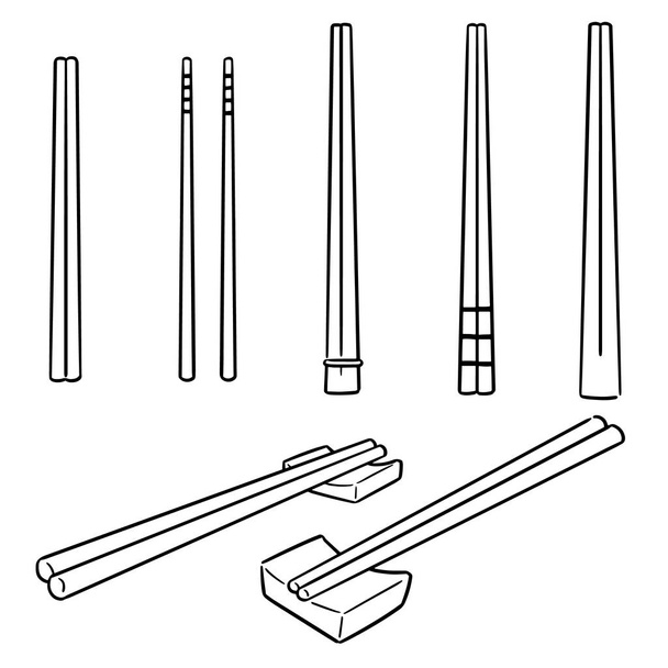 箸のベクトルセット - ベクター画像