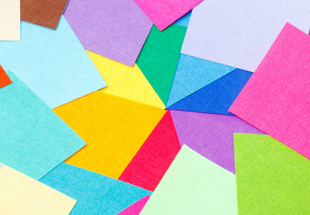 a set of colored sheets of felt, rainbow colors - Фото, изображение