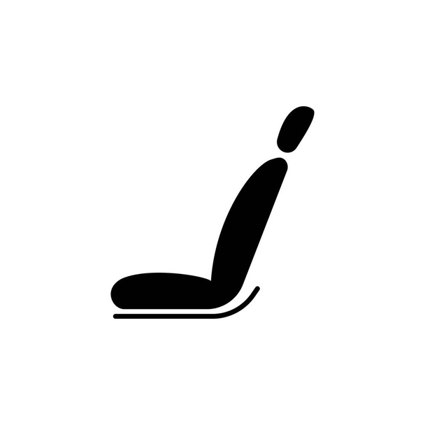 Autós ülés ikon fehér háttér - Vektor, kép