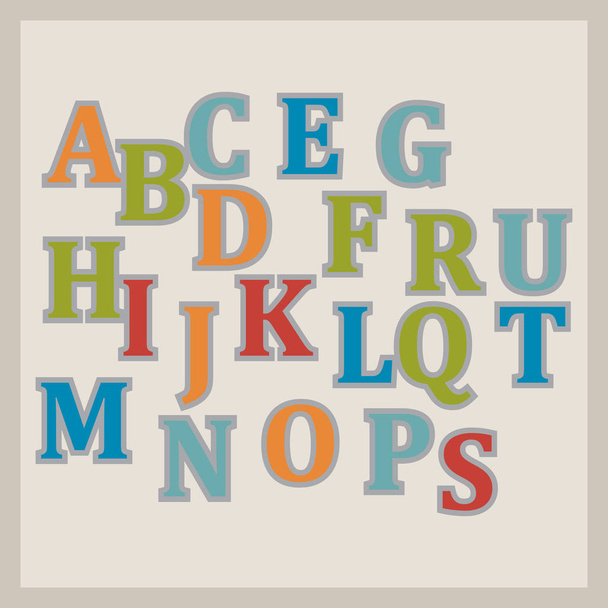 alphabet, font, abc, design, typography, illustration, type, text, letter, graphic, creative, art, vector - Vector, Image