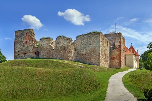 Ruins of the Livonian part of the Bauska castle, Latvia - Photo, image