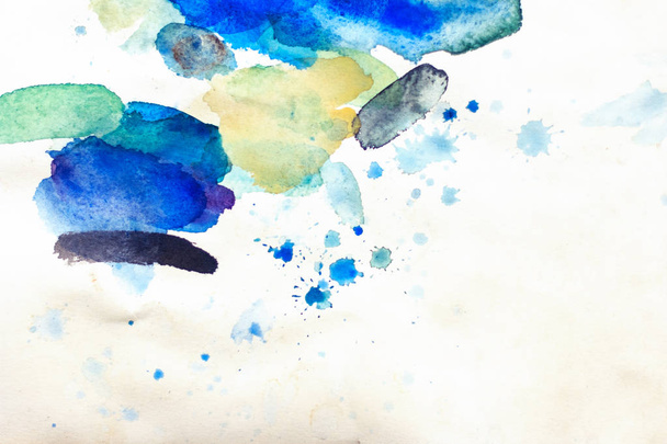 Palette with watercolor paints and paintbrushes - Foto, immagini