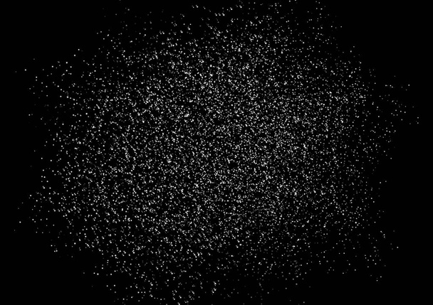 Αστέρια συμπλέγματος διασποράς βούρτσα, θόρυβος και κόκκους υφή σε μαύρο φόντο αφηρημένη εικονογράφηση διάνυσμα - Διάνυσμα, εικόνα