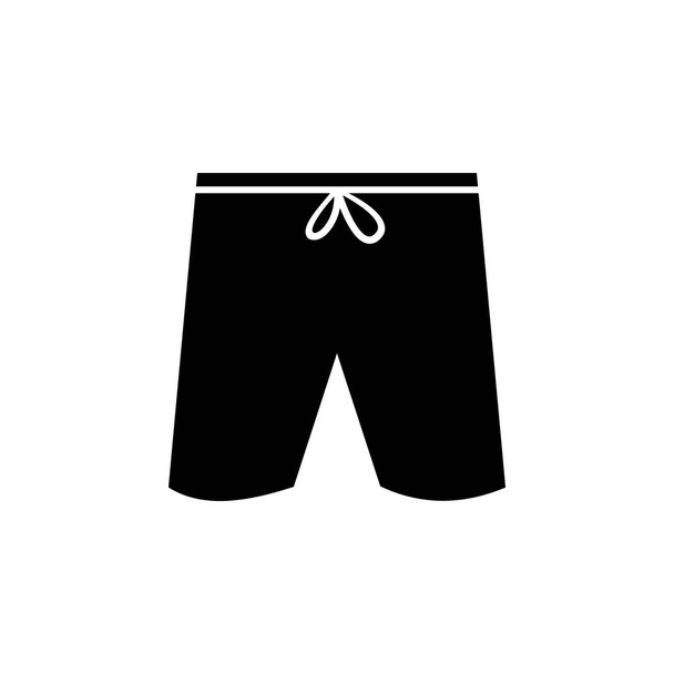 man shorts icon on white background - Vector, Image