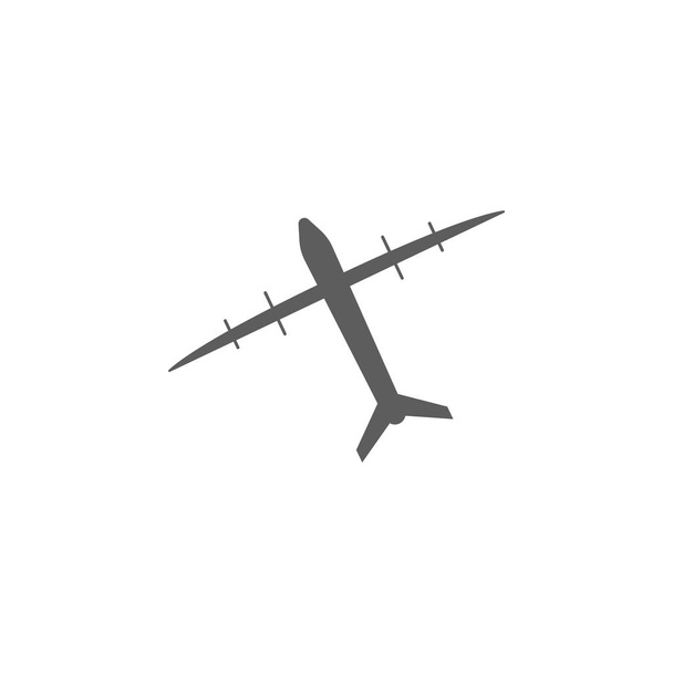 Flugzeug-Bomber-Symbol. Elemente eines gesteuerten Flugzeugs. hochwertiges Grafikdesign. Zeichen, Umrisse Symbolsammlung Symbol für Webseiten, Web-Design, mobile App auf weißem Hintergrund - Vektor, Bild