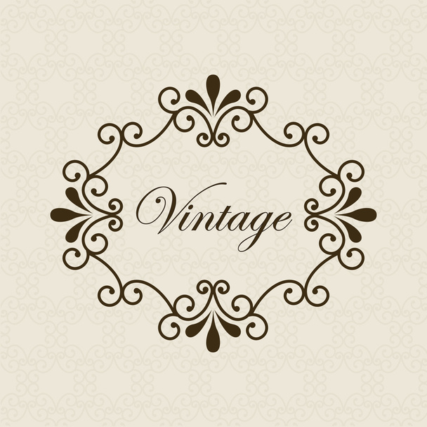 tarjeta vintage
 - Vector, Imagen