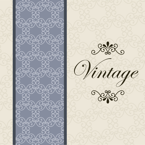 tarjeta vintage
 - Vector, imagen