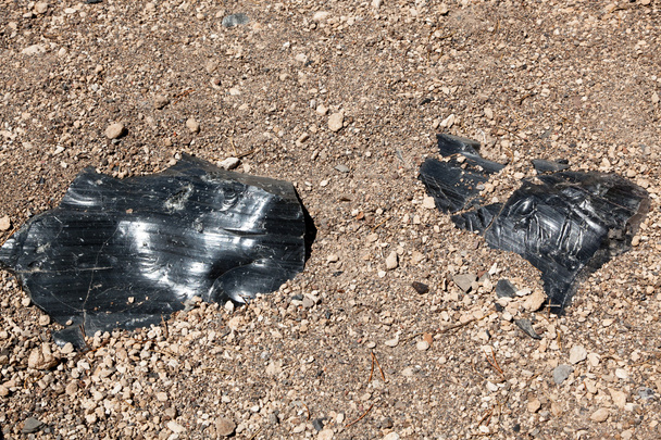 Obsidian τους βράχους λάβα - Φωτογραφία, εικόνα