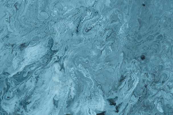 Abstract blue background, paints mix decorative texture - Fotó, kép