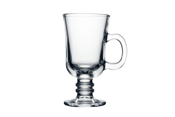 Empty tea glass isolated on a white - Photo, Image