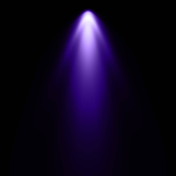 Luz violeta en fondo negro, fondo foco
 - Foto, imagen