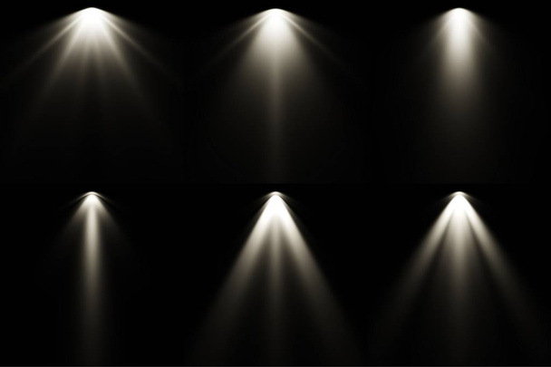黒の背景に光を白、背景をスポット ライト - 写真・画像