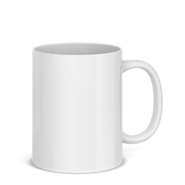 Blank mug for hot drinks. 3d illustration isolated on white background  - Φωτογραφία, εικόνα