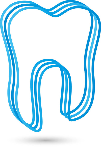 Зуб линий, стоматология, зуб, логотип
 - Вектор,изображение