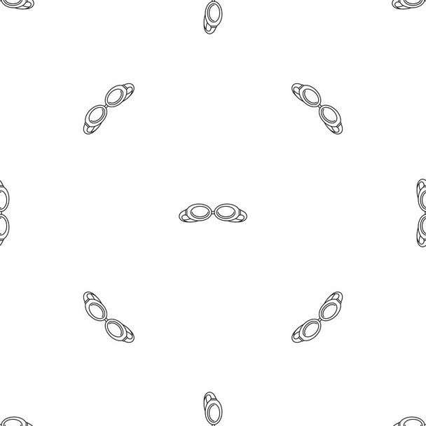 Patrón de gafas de natación vector sin costura
 - Vector, Imagen