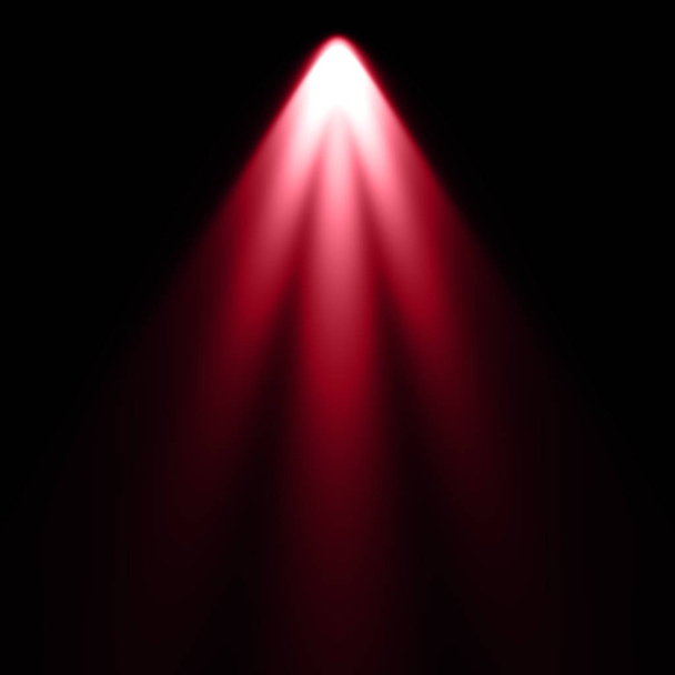 Luz roja sobre fondo negro, fondo foco
 - Foto, Imagen