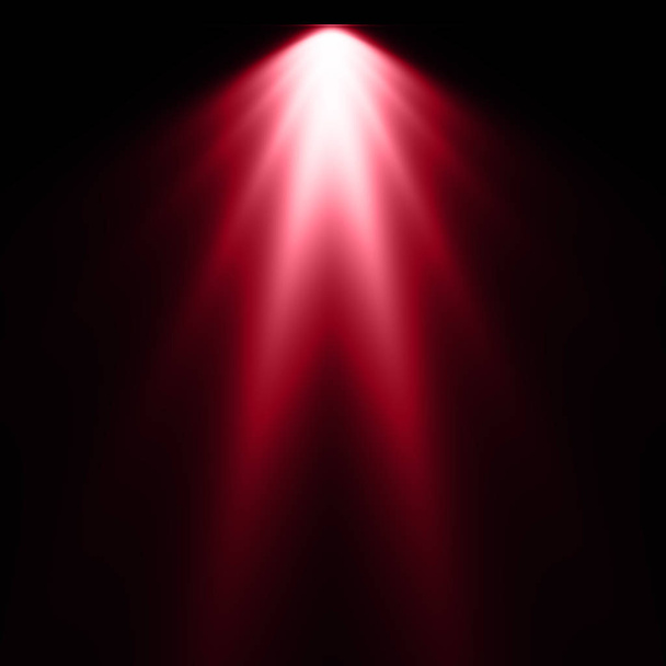 Luz roja sobre fondo negro, fondo foco
 - Foto, imagen