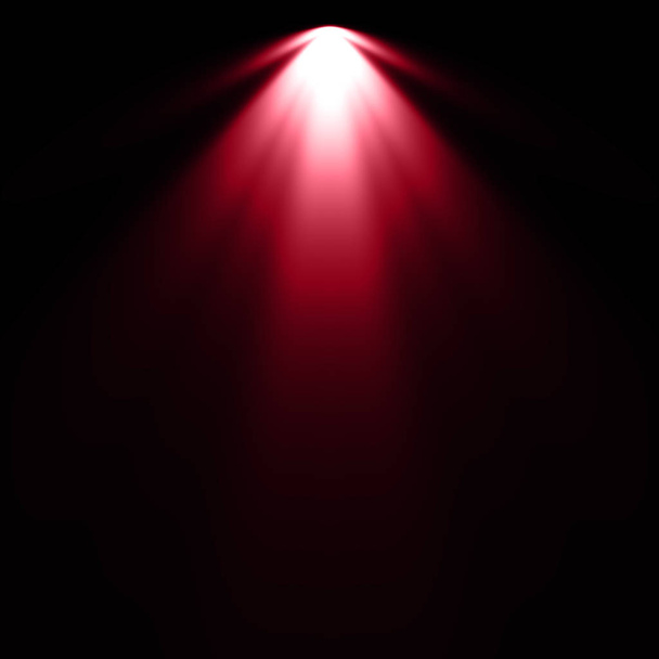 Feu rouge sur fond noir, fond projecteur
 - Photo, image