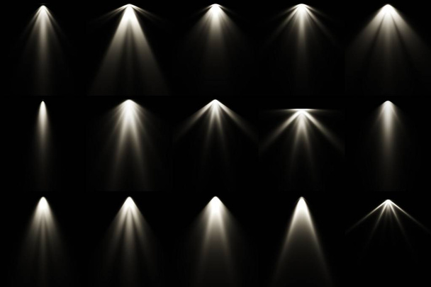 Lumière blanche sur fond noir, fond projecteur
 - Photo, image
