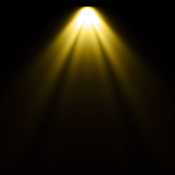 Luce gialla su sfondo nero, sfondo riflettore
 - Foto, immagini
