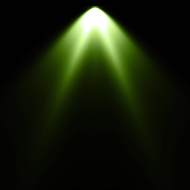 Feu vert sur fond noir, fond projecteur
 - Photo, image