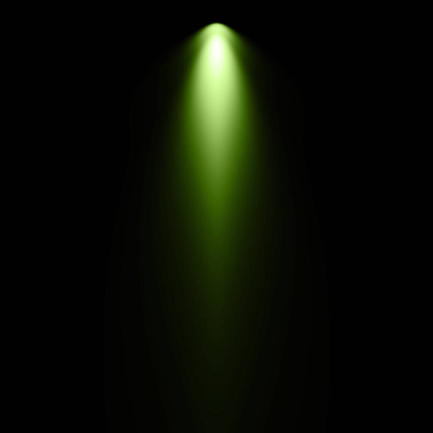 Luz verde no fundo preto, fundo holofote
 - Foto, Imagem