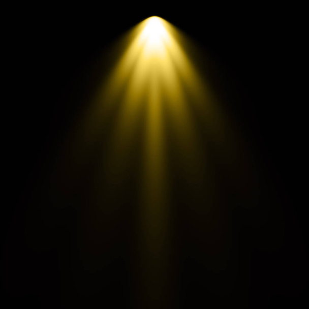 Keltainen valo mustalla taustalla, valokeilan tausta
 - Valokuva, kuva