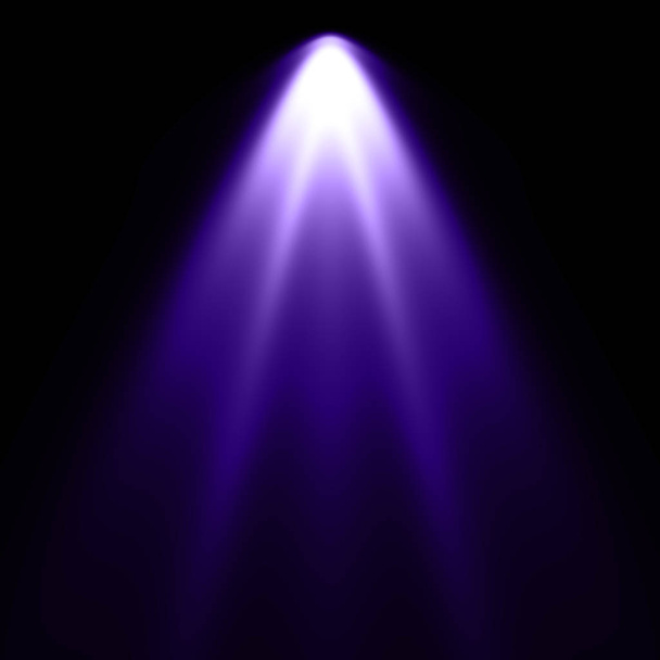 Luz violeta en fondo negro, fondo foco
 - Foto, Imagen