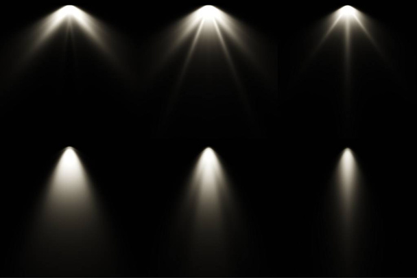 Könnyű-on fekete háttér fehér reflektorfény háttér - Fotó, kép