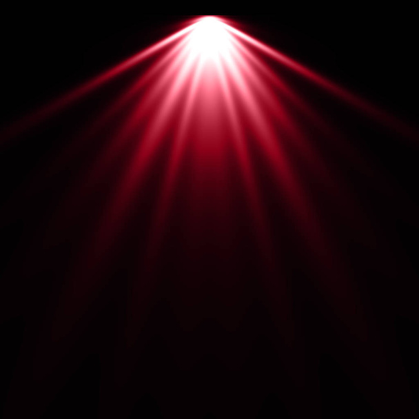 Piros lámpánál fekete háttér, a háttér spotlight - Fotó, kép