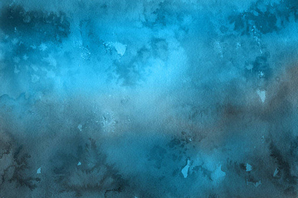 Abstract  blue watercolors  background.  Decorative  texture.  - Foto, Imagem