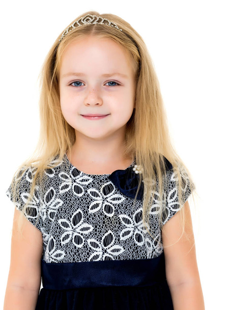 Portrait of a little girl close-up. - Фото, изображение